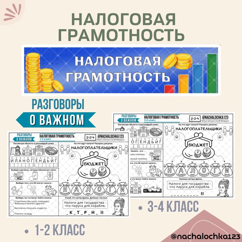 Разговоры о важном:  «Налоговая грамотность».